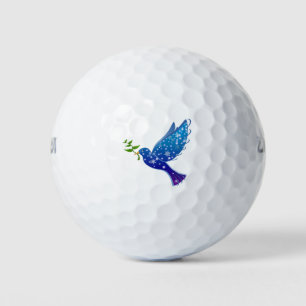 Peace Dove Bird Symbol Love Freedom Pigeon Golf Balls