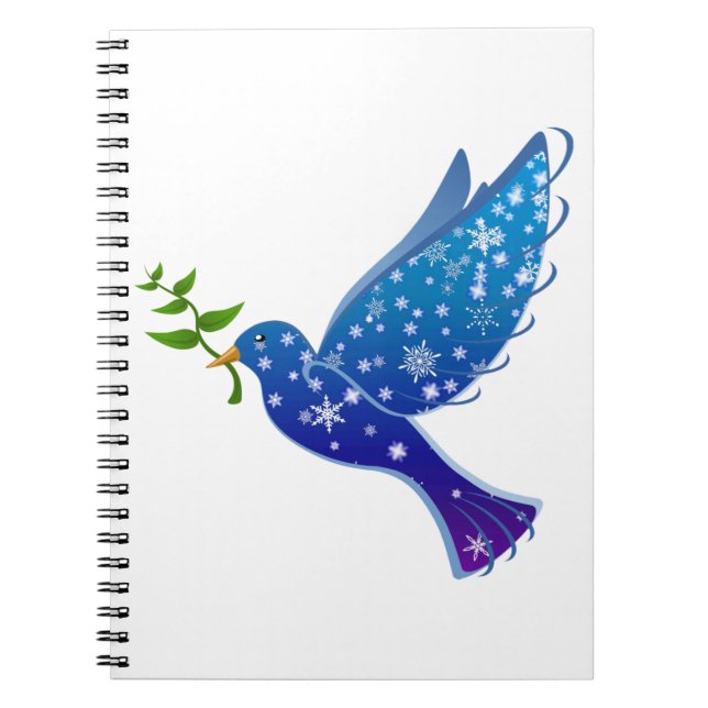 Peace Dove Bird Symbol Love Freedom Pigeon Notebook (Front)