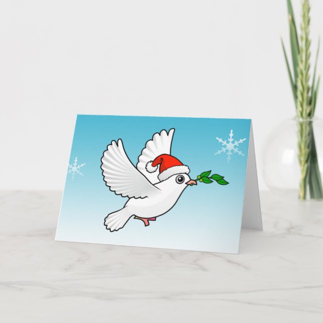 Peace Dove Christmas Holiday Card (Front)