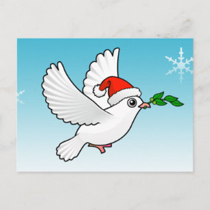 Peace Dove Christmas Holiday Postcard