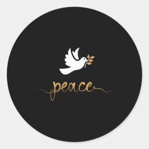 Peace Dove  Classic Round Sticker
