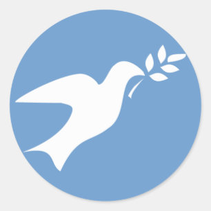 Peace Dove Classic Round Sticker