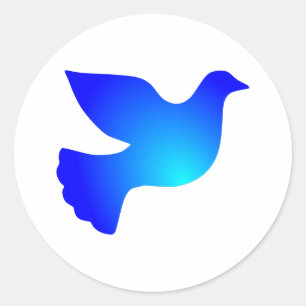 peace dove classic round sticker