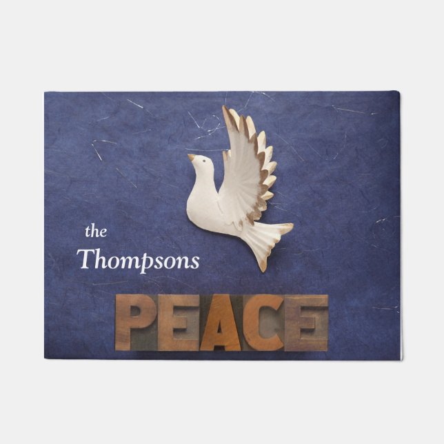 Peace dove doormat (Front)