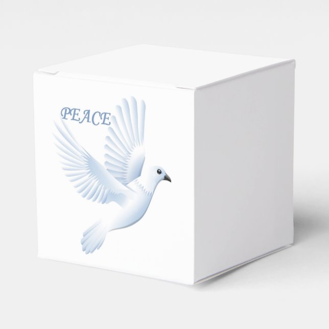 PEACE DOVE FAVOR BOX (Front Side)
