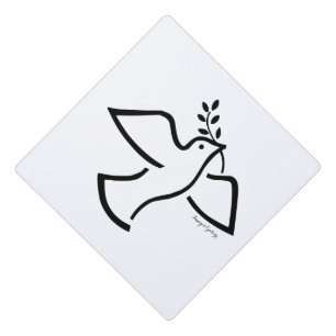 Peace Dove Graduation Cap Topper