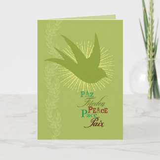 Peace Dove Holiday Card