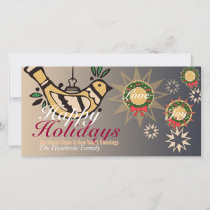Peace Dove Holiday Love Joy Greeting Card