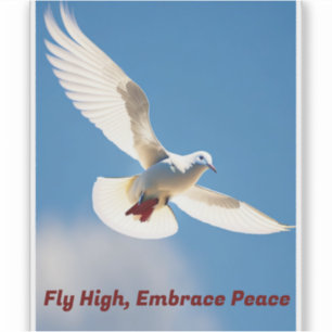 Peace Dove in Flight Removable Vinyl