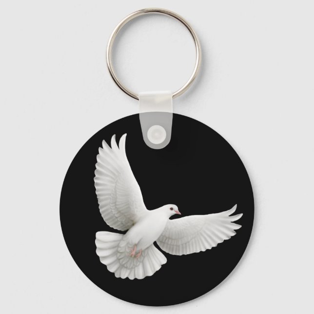 Peace Dove Keychain (Front)