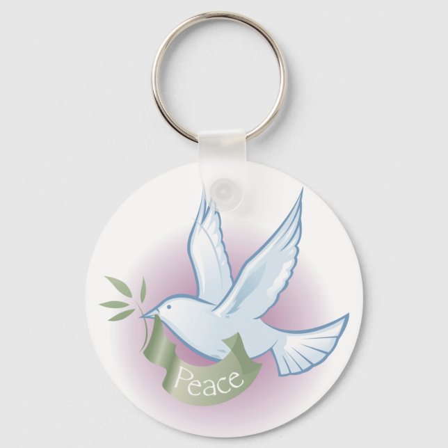 Peace Dove Keychain (Front)