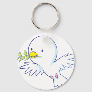 Peace Dove Keychain