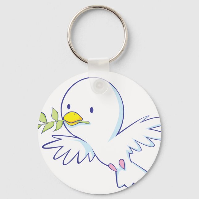 Peace Dove Keychain (Front)