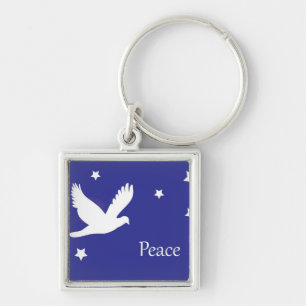 Peace Dove Keychain