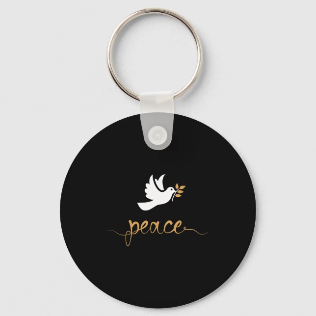 Peace Dove  Keychain (Front)