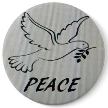 Peace Dove Logo Button
