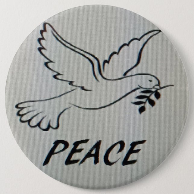 Peace Dove Logo Button (Front)