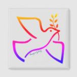 Peace Dove Magnet<br><div class="desc">The Peace Dove Magnet would make a lovely Wedding Favor and Gift for any occasion!</div>