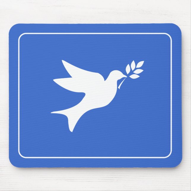 Peace Dove Mouse Pad (Front)