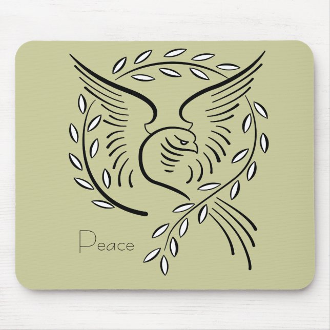 Peace Dove Mouse Pad (Front)