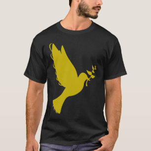 Peace Dove Olive Branch  Dove  Bird Hippy T-Shirt