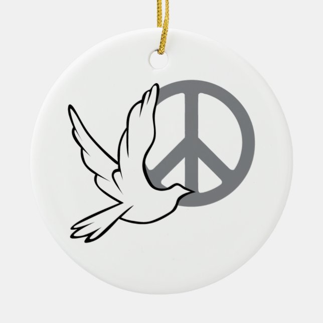 Peace Dove Ornament (Front)