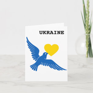 Peace Dove Over Ukraine Greeting Card
