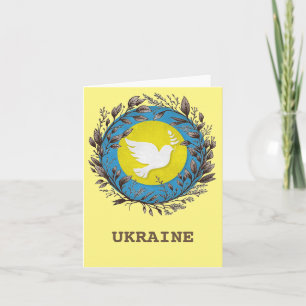 Peace Dove Over Ukraine Greeting Card