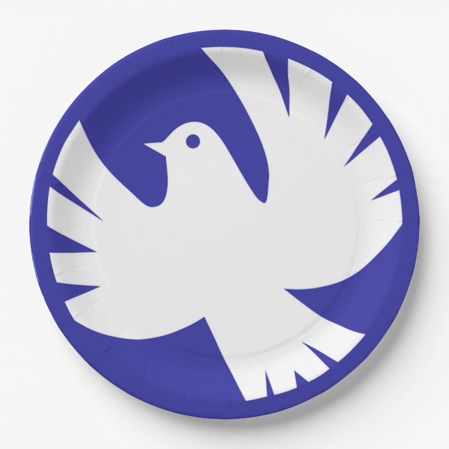 PEACE DOVE PAPER PLATE (Front)