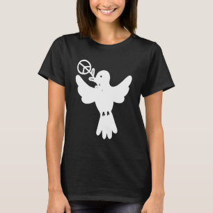 Peace Dove Peace Sign White Dove Peace T-Shirt