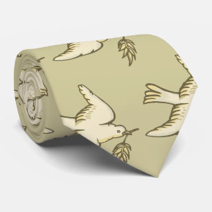 Peace Dove Symbol Peace on Earth Tie