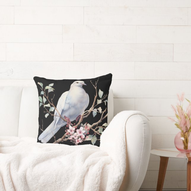 Peace Dove Throw Pillow (Couch)