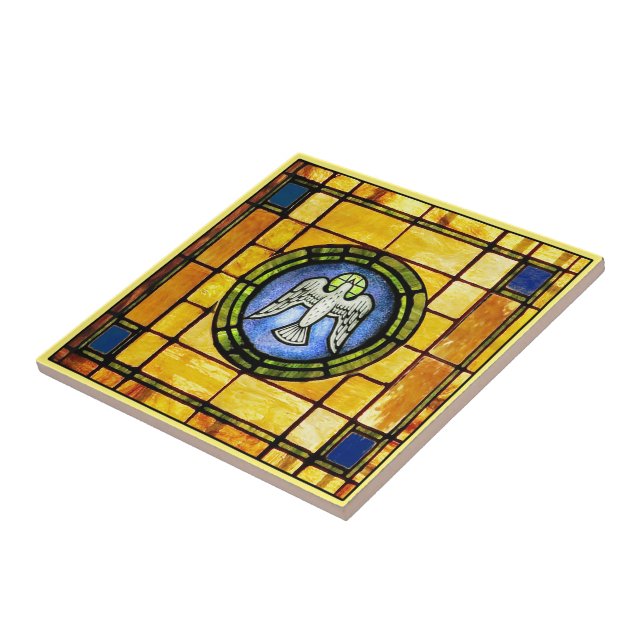 Peace Dove Window Ceramic Tile (Side)