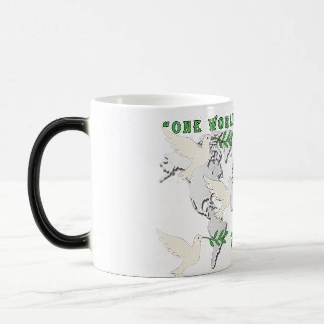 Peace Dove World Map Mug (Left)