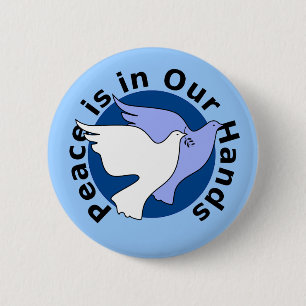 Peace Doves 2 Inch Round Button