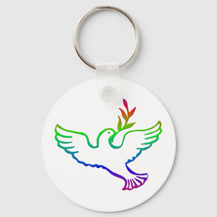 PEACE DOVES KEYCHAIN