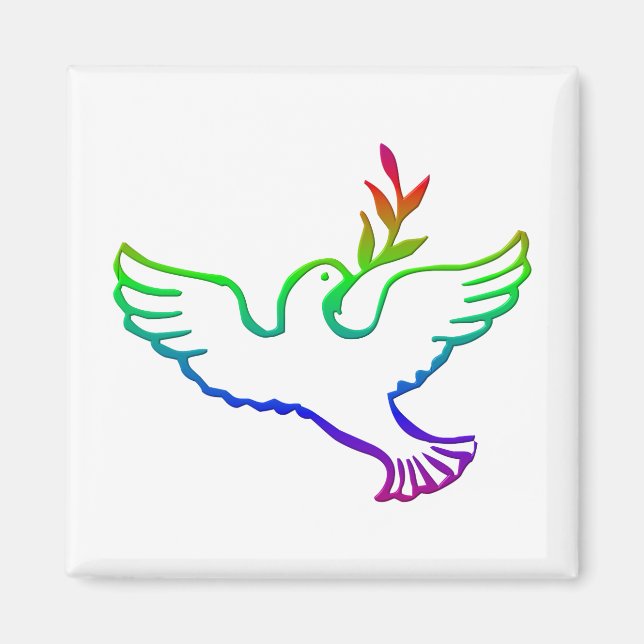 PEACE DOVES MAGNET (Front)