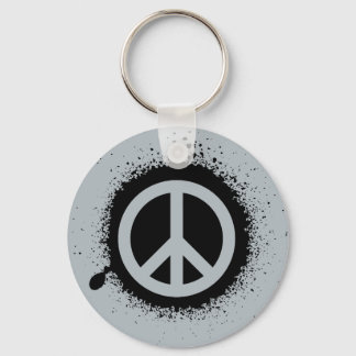 Peace drip keychain