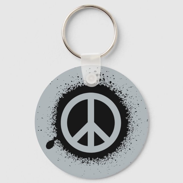 Peace drip keychain (Front)