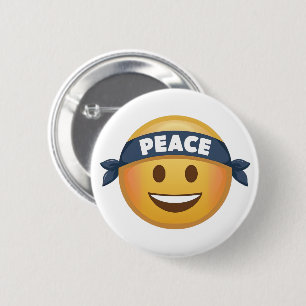 Peace Emoji 2 Inch Round Button
