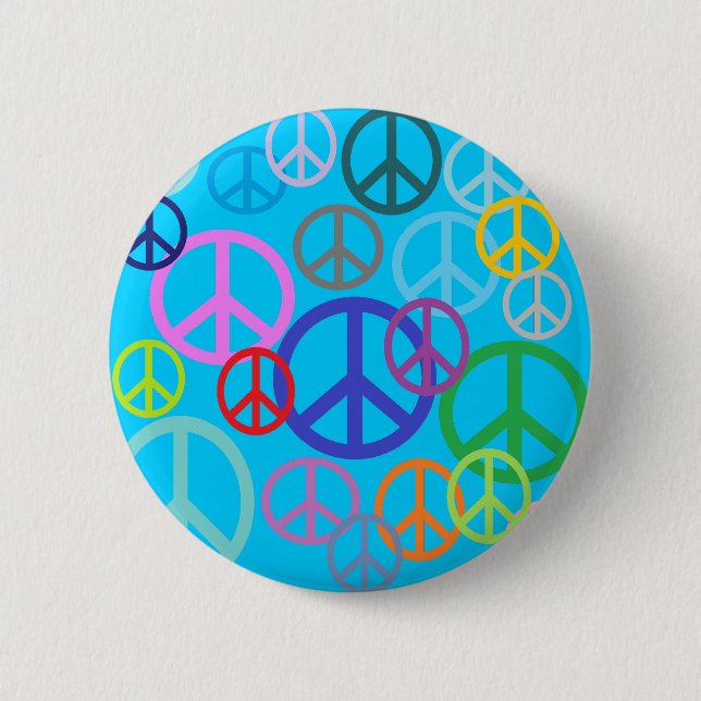 Peace Everywhere 2 Inch Round Button (Front)