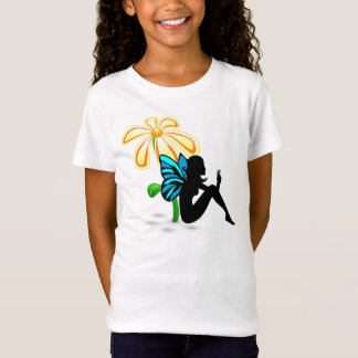 Peace Fairy Sitting Beneath a Yellow Flower T-Shirt