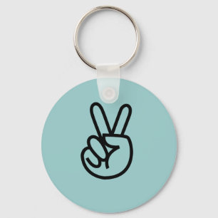 Peace Fingers Keychain
