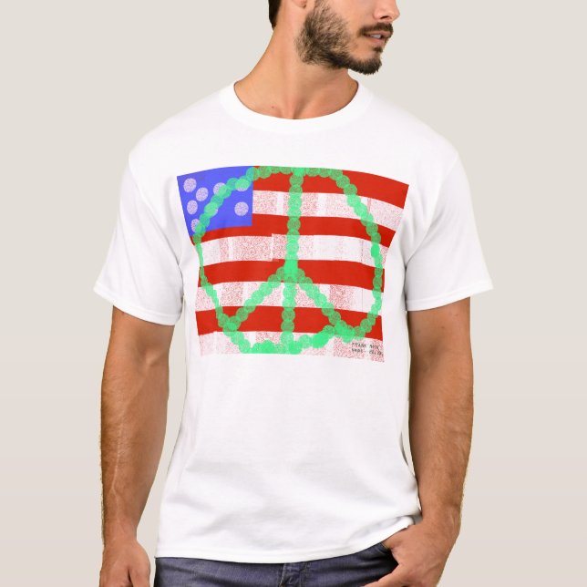 Peace Flag by Frank Moore T-Shirt (Front)