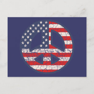 Peace-Flag-dist Postcard