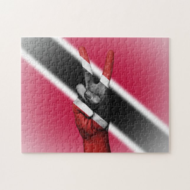 Peace Flag of Trinidad and Tobago. Jigsaw Puzzle (Horizontal)