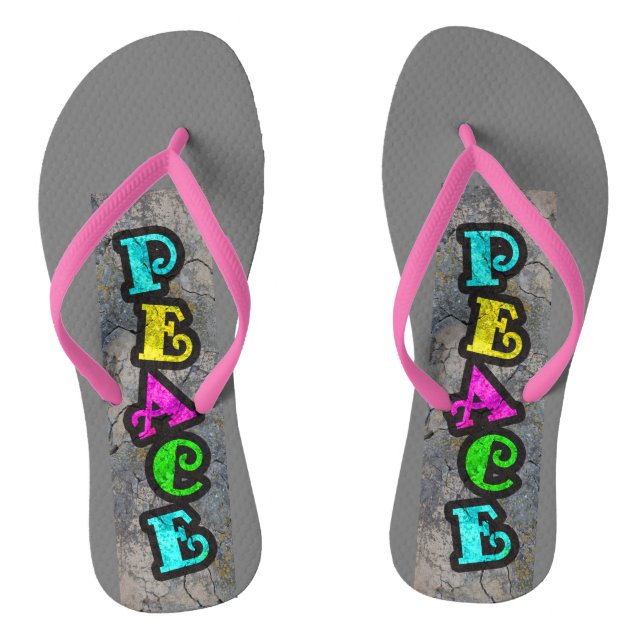 Peace Flip Flops (Footbed)