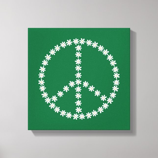 Peace Floral Canvas Print (Front)