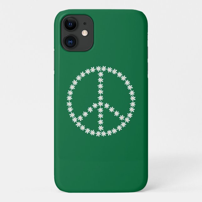 Peace Floral Case-Mate iPhone Case (Back)
