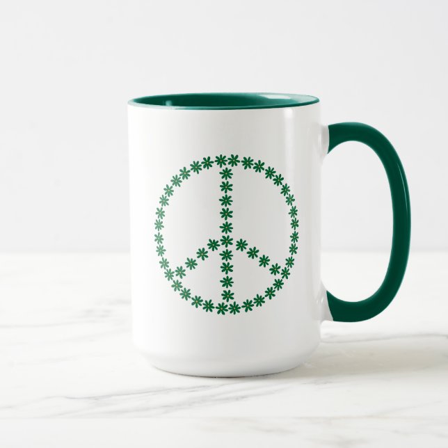 Peace Floral Mug (Right)
